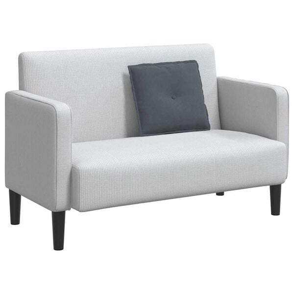 vidaXL Μαξιλάρι Πλάτης Σκούρο Γκρι 50 x 45 εκ. Υφασμάτινο Κορντουρά