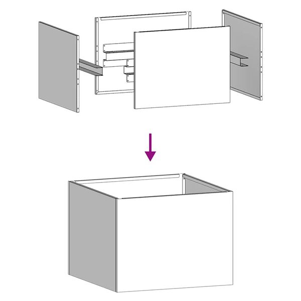 vidaXL Ζαρντινιέρα Ανθρακί 40x40x30 εκ. από Χάλυβα