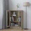 vidaXL Βιτρίνα Χρώμα Sonoma Δρυς 82,5 x 30,5 x 115 εκ. Επεξ. Ξύλο