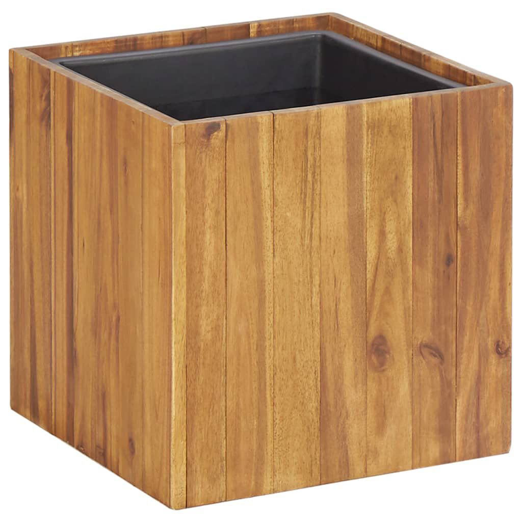 vidaXL Ζαρντινιέρα Υπερυψωμένη 33,5x33,5x33,5 εκ. Μασίφ Ξύλο Ακακίας