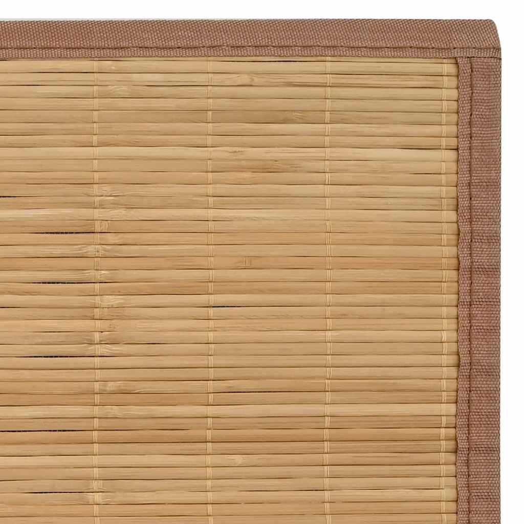 vidaXL Χαλί Καφέ 100 x 160 εκ. από Μπαμπού