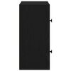 vidaXL Βιβλιοθήκη Μαύρη Δρυς 40x24x52 εκ. Κατασκευασμένο ξύλο