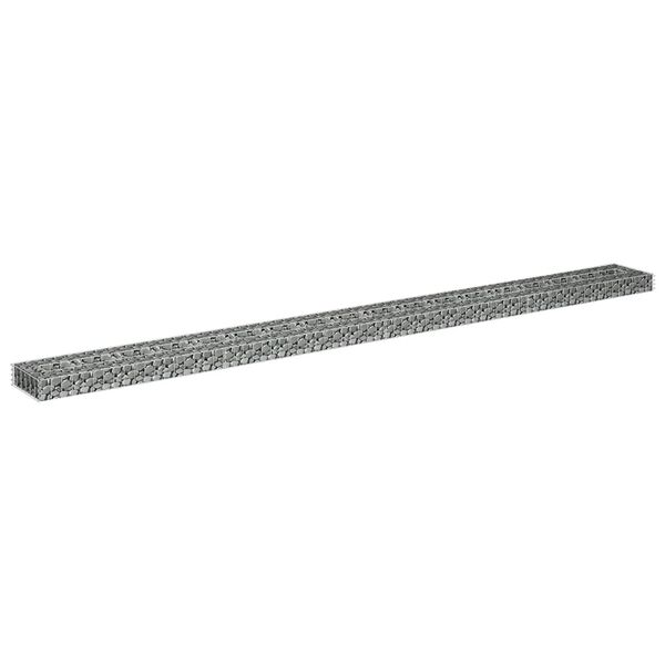 vidaXL Συρματοκιβώτιο-Γλάστρα Υπερυψωμένη 360x30x10 εκ. Γαλβ. Χάλυβας