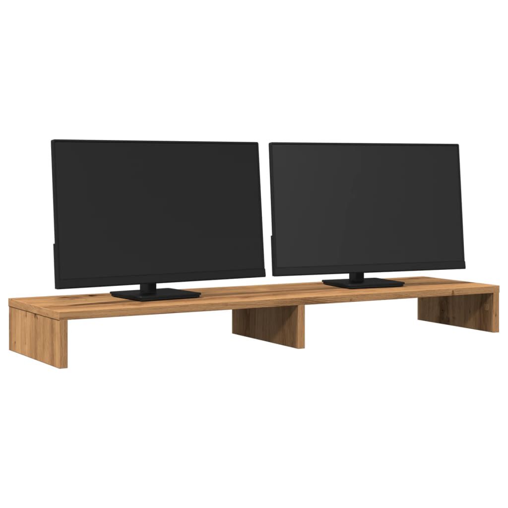vidaXL Βάση Οθόνης Αρτισιανή Δρυς 100x27x10 εκ. από Επεξ. Ξύλο