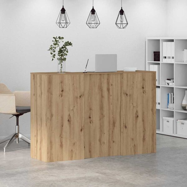vidaXL Γραφείο υποδοχής 155x50x103,5 εκ. Επεξεργασμένο Ξύλο