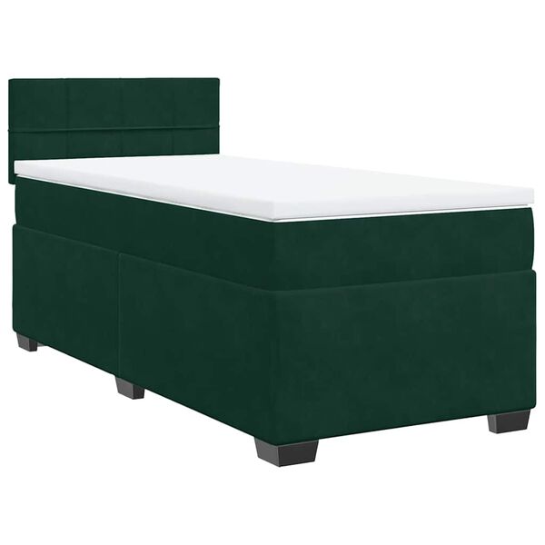 vidaXL &Kappa;&rho;&epsilon;&beta;ά&tau;&iota; Boxspring &mu;&epsilon; &Sigma;&tau;&rho;ώ&mu;&alpha; &Sigma;&kappa;&omicron;ύ&rho;&omicron; &Pi;&rho;ά&sigma;&iota;&nu;&omicron; 100x200&epsilon;&kappa;. &Beta;&epsilon;&lambda;&omicron;ύ&delta;&iota;&nu;&omicron;