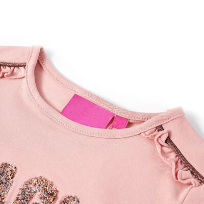 Μπλουζάκι Παιδικό Μακρυμάνικο Ανοιχτό Ροζ 92