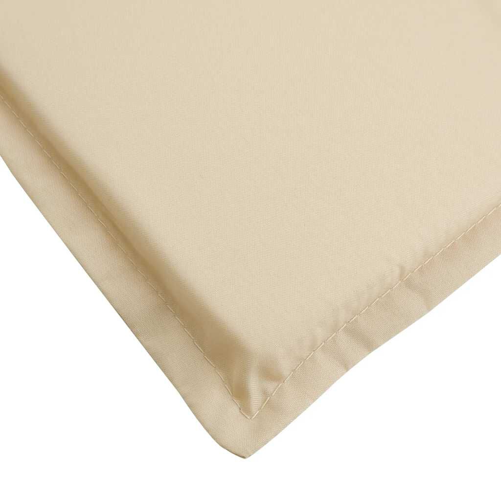 vidaXL Μαξιλάρι Ξαπλώστρας Μπεζ 180x60x4 εκ. από Ύφασμα Oxford