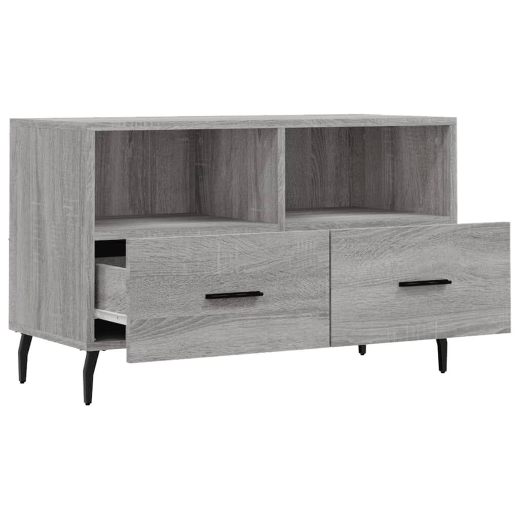 vidaXL Έπιπλο Τηλεόρασης Γκρι Sonoma 80x36x50 εκ. από Επεξεργ. Ξύλο