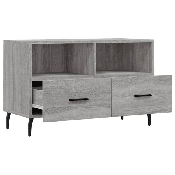 vidaXL Έπιπλο Τηλεόρασης Γκρι Sonoma 80x36x50 εκ. από Επεξεργ. Ξύλο