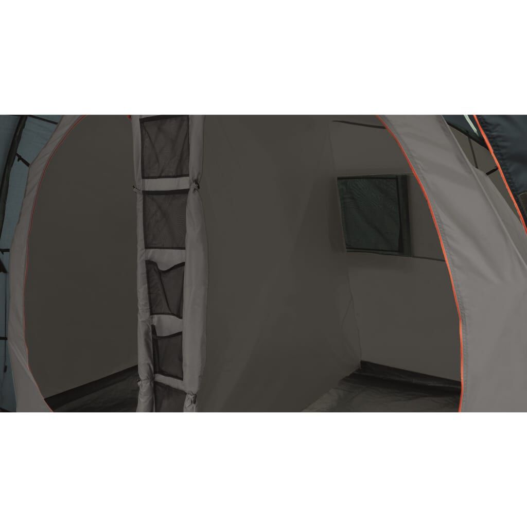 Easy Camp Σκηνή Τούνελ 4 Ατόμων Galaxy 400 Ατσάλινο Γκρι και Μπλε