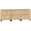 vidaXL Ντουλάπια 3 τεμ. Sonoma Δρυς 60x35x70 εκ. Επεξεργασμένο Ξύλο