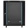 vidaXL Ντουλάπα δικτύου με αποθήκευση Μαύρο 60 x 60 x 80 εκ Ατσάλι