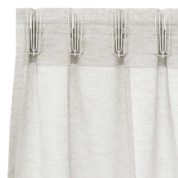 vidaXL Κουρτίνες με κουρτίνες 2 pcs Κρεμ 140 x 225 cm Πολυεστέρας