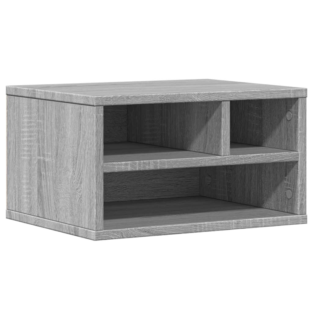 vidaXL Βάση Εκτυπωτή Γκρι Sonoma 40x32x22,5 εκ. από Επεξεργασμένο Ξύλο