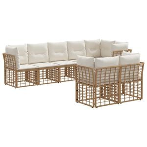 vidaXL &Sigma;&epsilon;&iota;&rho;ά &Kappa;&alpha;&nu;&alpha;&pi;έ &Epsilon;&xi;&omega;&tau;&epsilon;&rho;&iota;&kappa;&omicron;ύ &mu;&epsilon; &mu;&alpha;&xi;&iota;&lambda;ά&rho;&iota; 6 pcs &Phi;&upsilon;&sigma;&iota;&kappa;ό &Pi;&omicron;&lambda;&upsilon;&epsilon;&sigma;&tau;έ&rho;&alpha;&sigmaf;