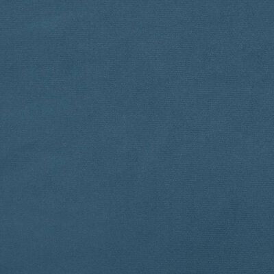 vidaXL Κεφαλάρι με Πτερύγια Σκούρο Μπλε 103x23x118/128 εκ. Βελούδινο