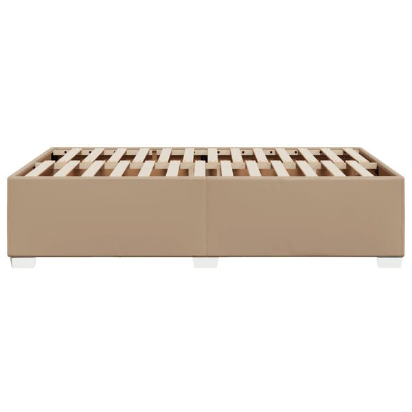 vidaXL Πλαίσιο Κρεβατιού Καπουτσίνο 120x200 εκ. από Συνθετικό Δέρμα