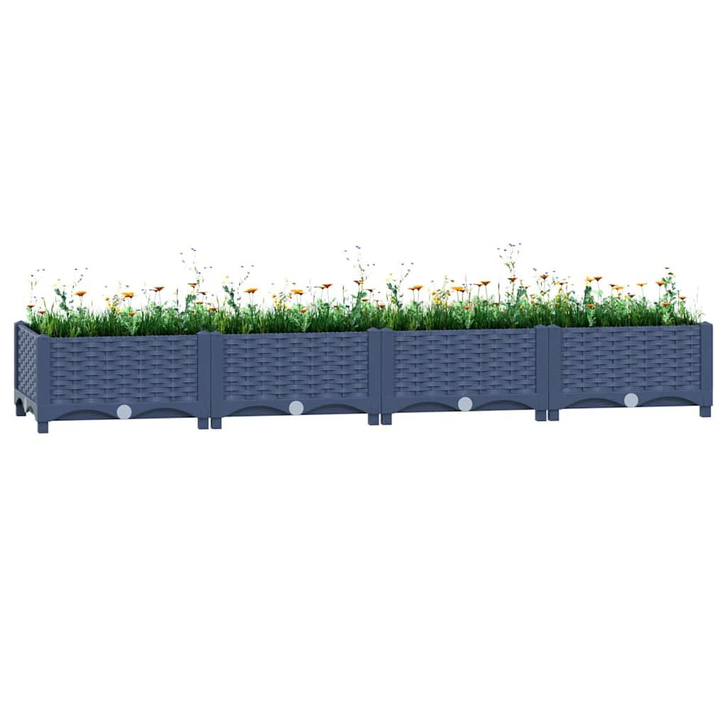 vidaXL Ζαρντινιέρα 160 x 40 x 23 εκ. από Πολυπροπυλένιο
