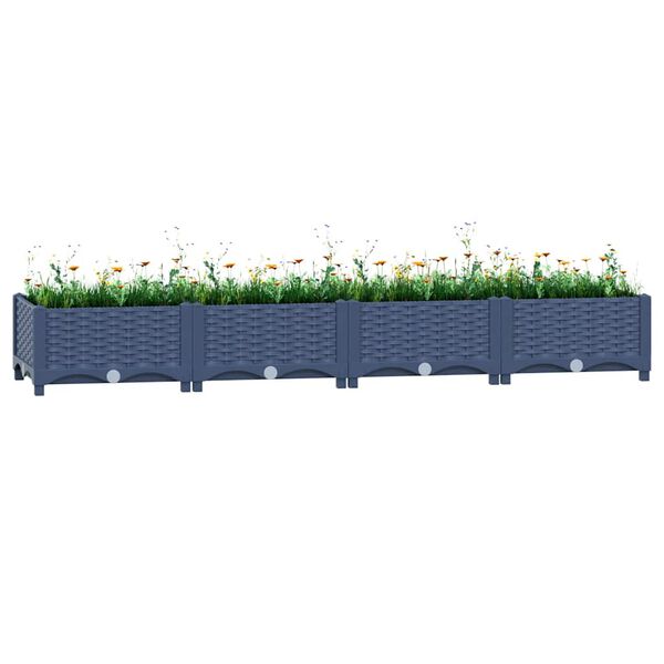vidaXL Ζαρντινιέρα 160 x 40 x 23 εκ. από Πολυπροπυλένιο