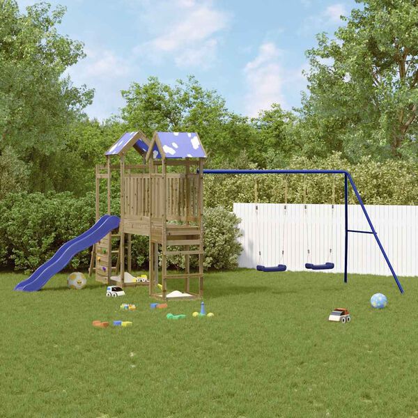 vidaXL Παιδική Χαρά Εξωτερικού Χώρου από Εμποτισμένο Ξύλο Πεύκου