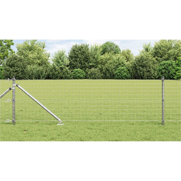 vidaXL Στύλος Περιφράξεων Άλλο 26 pcs Ασημί 3.2 x 3.2 x 60 εκ Ατσάλι