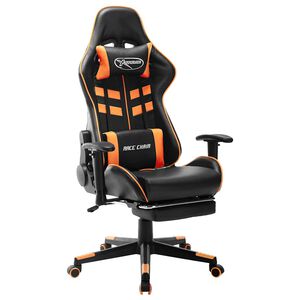 vidaXL &Kappa;&alpha;&rho;έ&kappa;&lambda;&alpha; Gaming &mu;&epsilon; &Upsilon;&pi;&omicron;&pi;ό&delta;&iota;&omicron; &Mu;&alpha;ύ&rho;&omicron;/&Pi;&omicron;&rho;&tau;&omicron;&kappa;&alpha;&lambda;ί &alpha;&pi;ό &Sigma;&upsilon;&nu;&theta;&epsilon;&tau;&iota;&kappa;ό &Delta;έ&rho;&mu;&alpha;