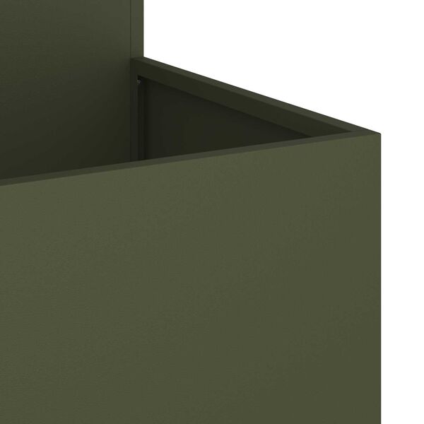 vidaXL Γλάστρα Κήπου 100x100x60 εκ Ελιά Σ钢