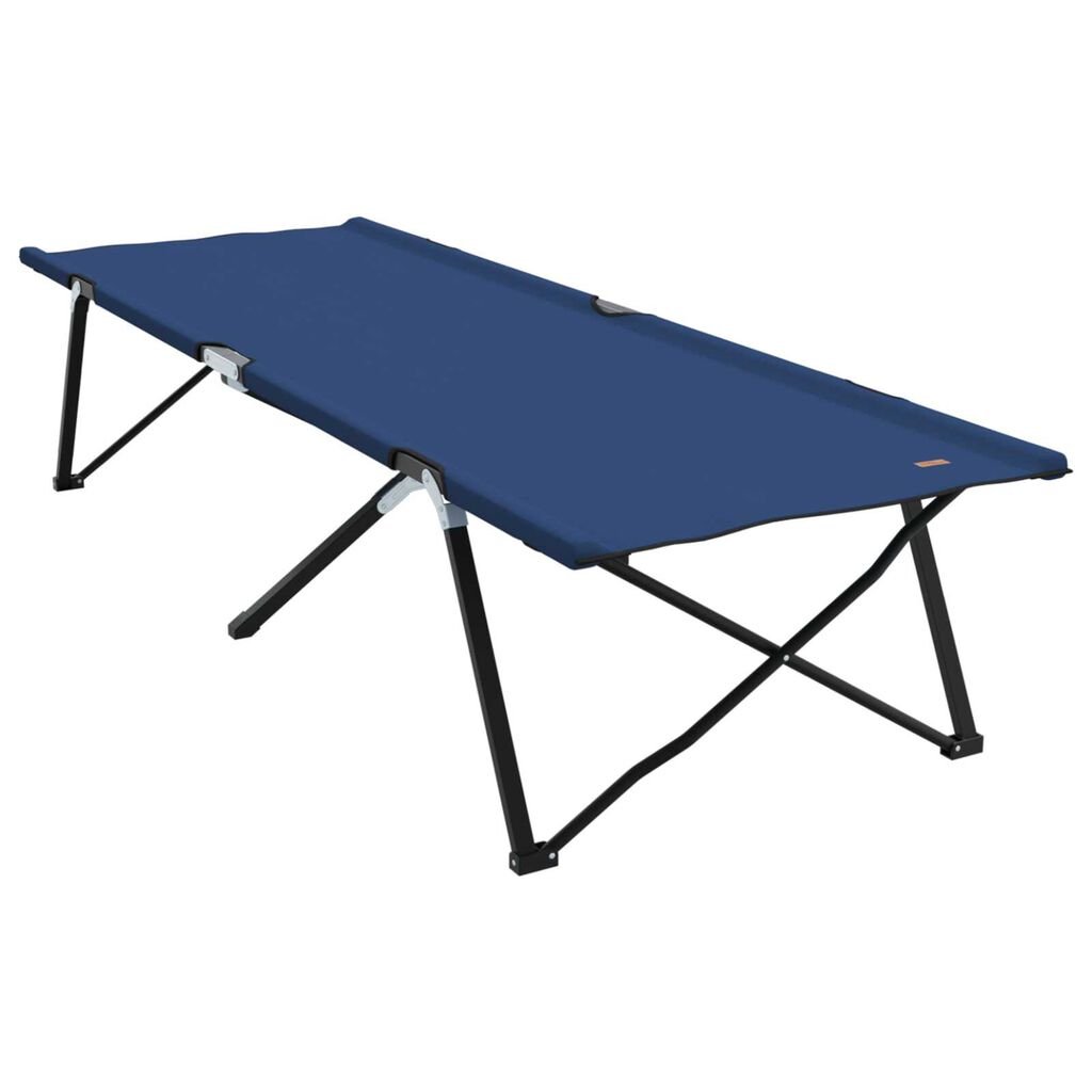 vidaXL Folding Sun Bed with Carry Bag Μπλε 600D Oxford Fabric