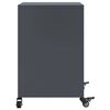 vidaXL Κομοδίνο Ανθρακί 36x39x59 εκ. από Χάλυβα