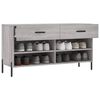 vidaXL Παπουτσοθήκη Γκρι Sonoma 102x35x55 εκ. από Επεξεργασμένο Ξύλο