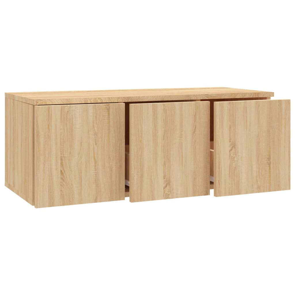 vidaXL Έπιπλο Τηλεόρασης Sonoma Δρυς 80 x 34 x 30 εκ. από Επεξ. Ξύλο