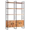 vidaXL Βιβλιοθήκη με 4 Επίπεδα 124 x 30 x 180 εκ. Μασίφ Ξύλο Ακακίας