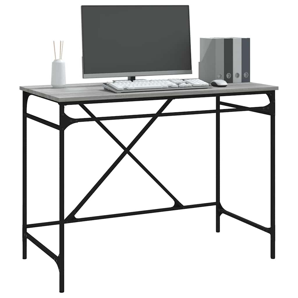 vidaXL Γραφείο Γκρι Sonoma 100 x 50 x 75 εκ. από Επεξεργασμένο Ξύλο