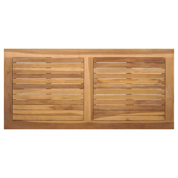 vidaXL Τραπέζι Κήπου Καστανό 95 x 45 x 40 εκ Μασίφ ξύλο teak