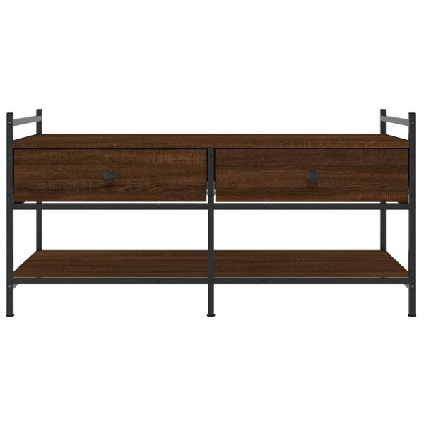 vidaXL Τραπεζάκι Σαλονιού Καφέ Δρυς 99x50x50 εκ. Επεξεργασμένο Ξύλο