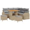 vidaXL &Sigma;&epsilon;&tau; &Kappa;&alpha;&nu;&alpha;&pi;έ &Kappa;ή&pi;&omicron;&upsilon; &mu;&epsilon; &mu;&alpha;&xi;&iota;&lambda;ά&rho;&iota; 8 pcs &Mu;&pi;έ&zeta; &kappa;&alpha;&iota; &Alpha;&nu;&omicron;&iota;&chi;&tau;ό &Gamma;&kappa;&rho;&iota;