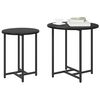 vidaXL Σετ βοηθητικά τραπεζάκια 2 pcs Μαύρη δρυς 50 x 50 x 50 cm