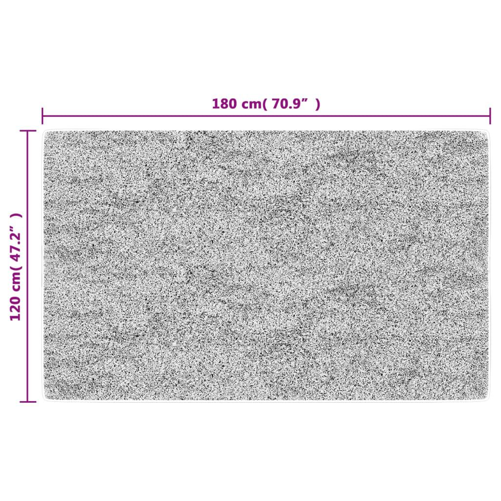 vidaXL Χαλί Πλενόμενο Αντιολισθητικό Γκρι 120 x 180 εκ.