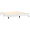 vidaXL Κρεβάτι Boxspring με Στρώμα Λευκό 160x200εκ.από Συνθετικό Δέρμα
