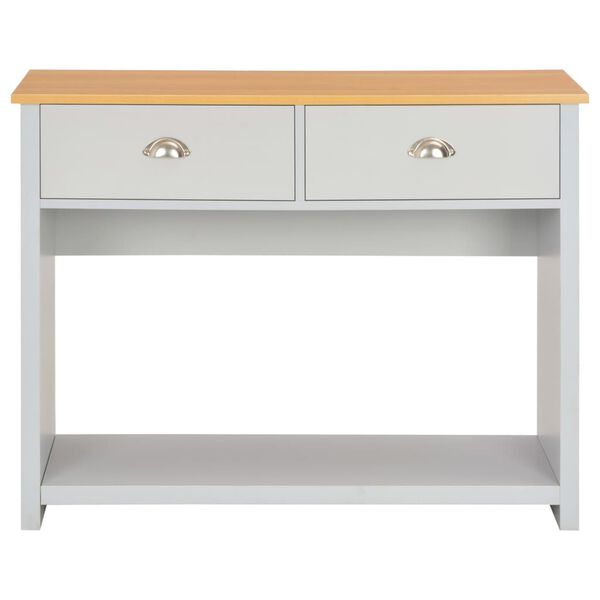 vidaXL Τραπέζι Κονσόλα Γκρι 97 x 35 x 76 εκ.