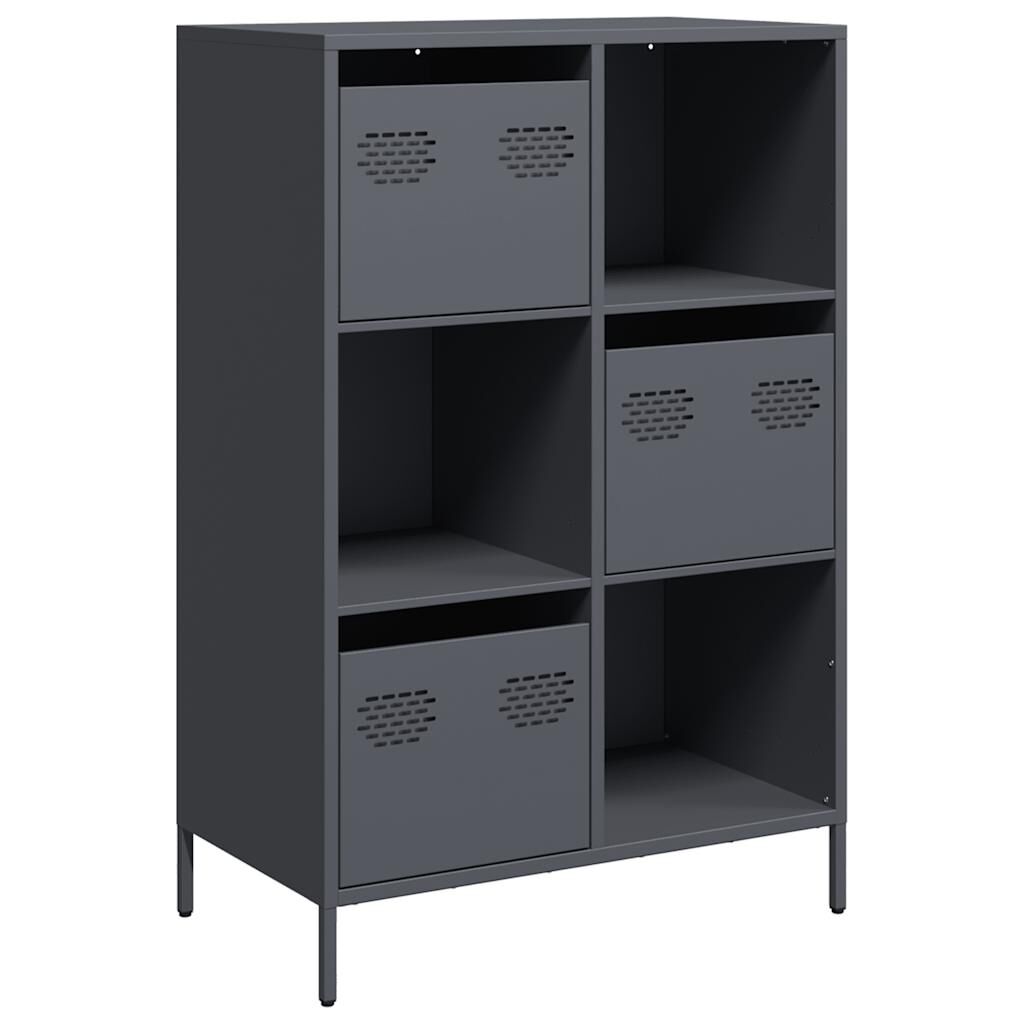 vidaXL Ντουλάπι Ανθρακί 68x39x103,5 εκ. από Χάλυβα