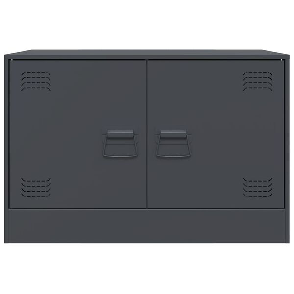 vidaXL Έπιπλο Τηλεόρασης Ανθρακί 67x39x44 εκ. από Χάλυβα