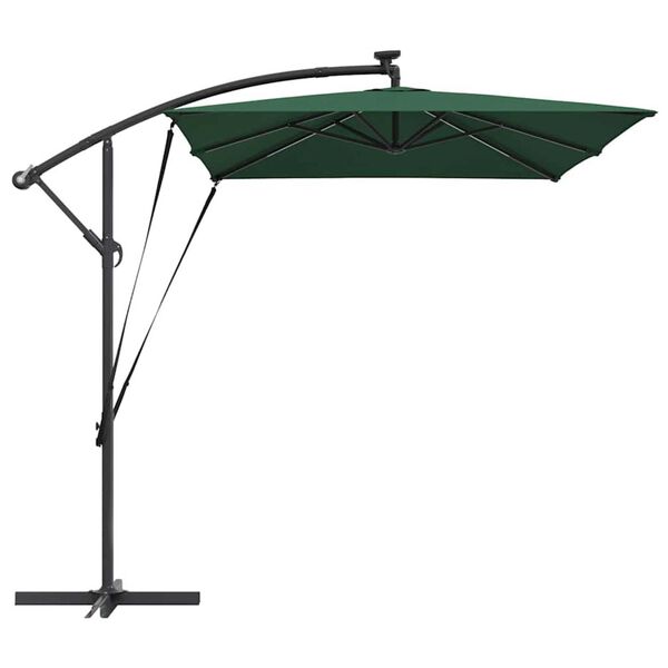 vidaXL Ομπρέλα Cantilever Banana Πράσινο 294 x 200 x 254 εκ.