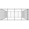 vidaXL Κλουβί Σκύλου Εξωτερικού Χώρου 43,56 μ² από Ατσάλι