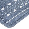 vidaXL Πουφ Πολυθρόνα Ίντιγκο Patchwork Υφασμάτινο