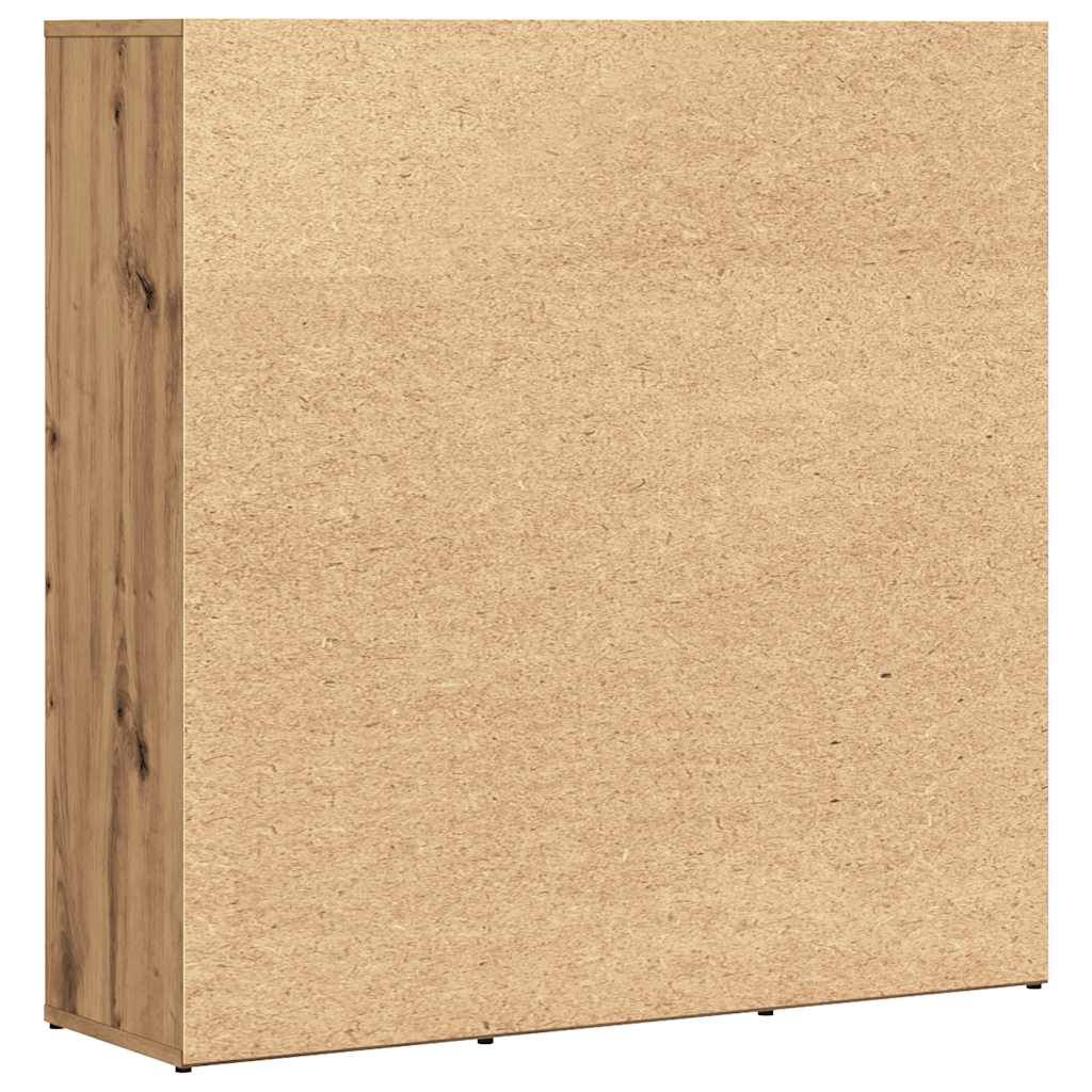 vidaXL Βιβλιοθήκη Τεχνίτης Δρυς 90x28x90 εκ. Επεξεργασμένο Ξύλο