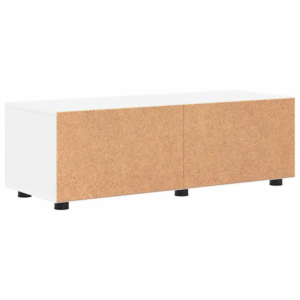 vidaXL Ντουλάπι TV με ράφι Λευκό 100.5 x 39 x 30 εκ Επεξεργασμένο ξύλο