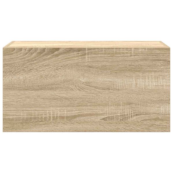 vidaXL ντουλάπι τοίχου μπάνιου Δρυς sonoma 60x25x30 cm Μηχανική ξυλεία