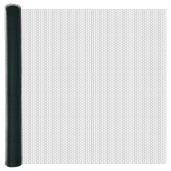 vidaXL Εξάγωνος Φράχτης Πράσινος 1.4x50 μ Χάλυβας